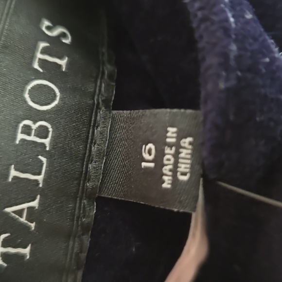 ⭐️ Host Picks⭐️ Talbots | Navy Embroidered Velveteen Skirt NWT - Picture 8 of 10